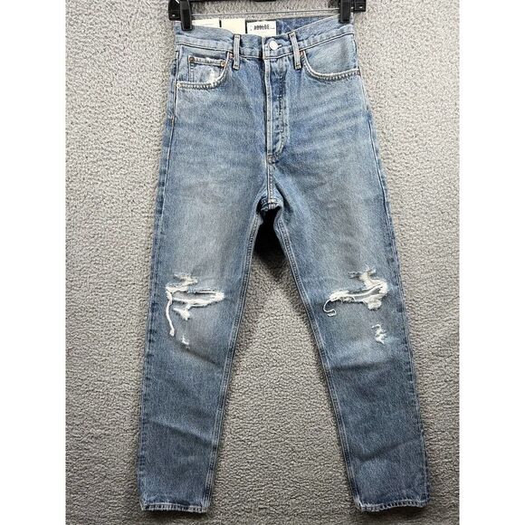 Agolde 90’s Pinch Waist High Rise Straight Size 24 in “Ruler” - Picture 2 of 12